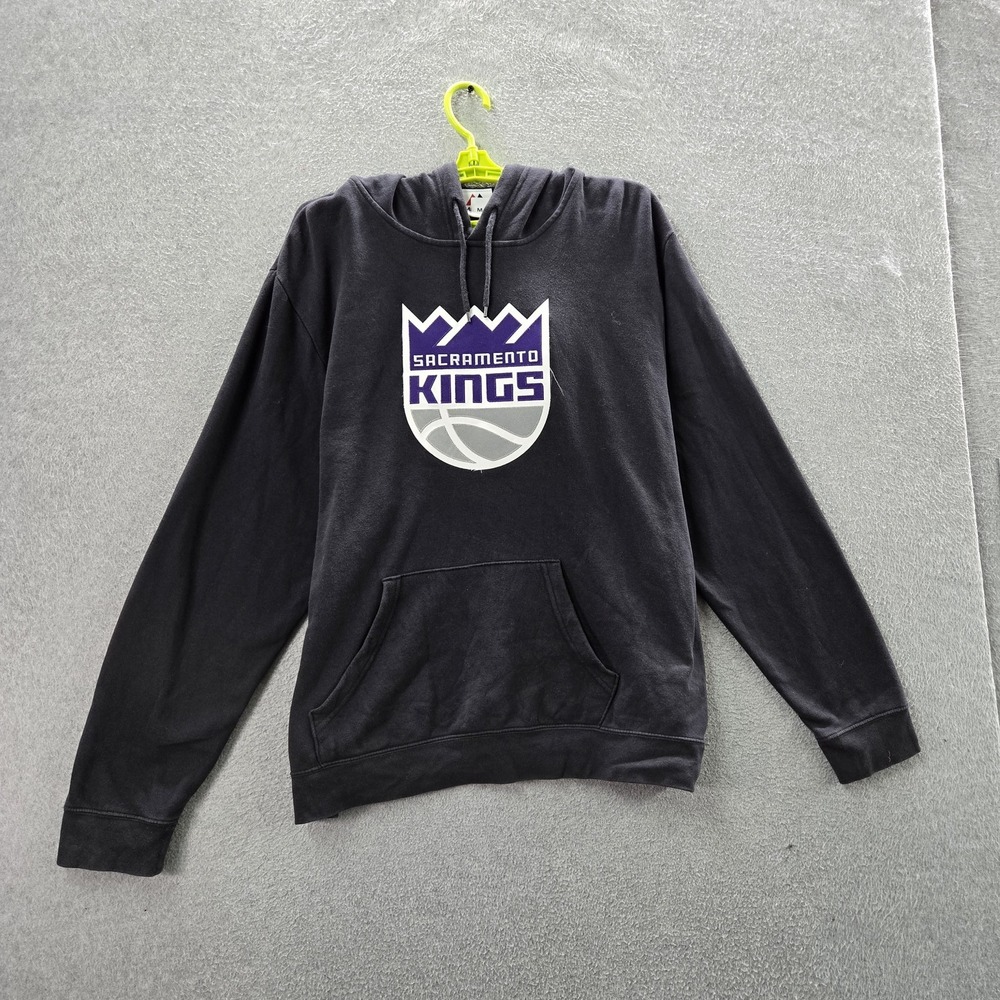 Sacramento Kings Men Hoodie XL/XG/XG Black Majestic Graphic Fleece